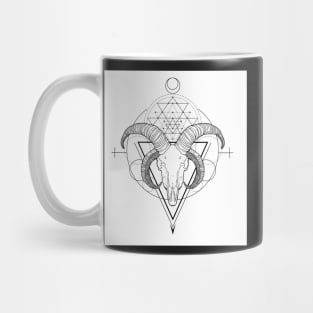 Jacobs Goat Skull Tattoo Design Mug